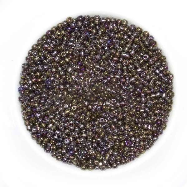 Бисер коричнево-синий ассорти