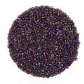 Бисер фиолет-синий + золотистый ассорти