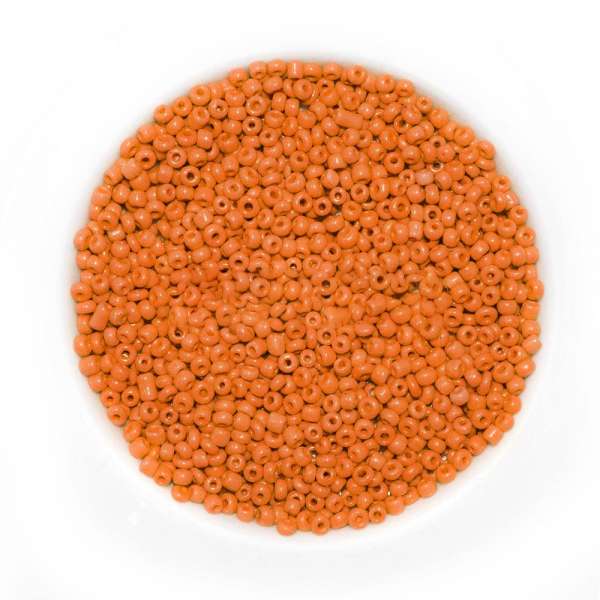 Бисер оранжевый
