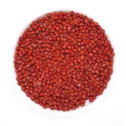 Бисер красно-коричневый