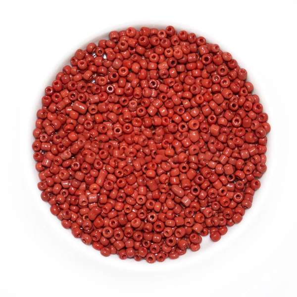 Бисер красно-коричневый