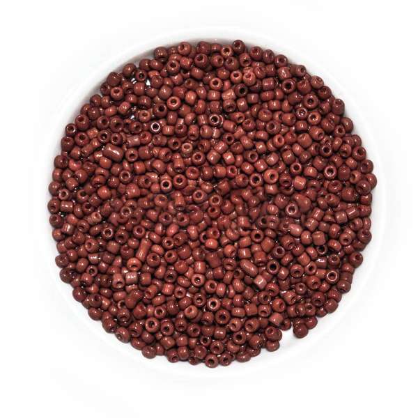 Бисер коричнево-бордовый