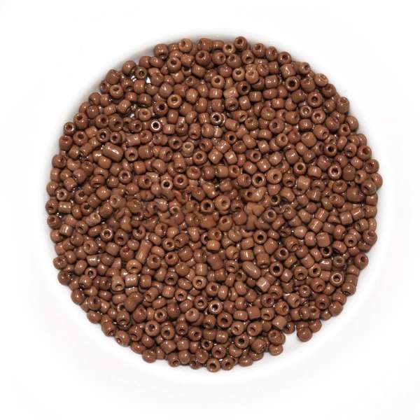 Бисер коричневый