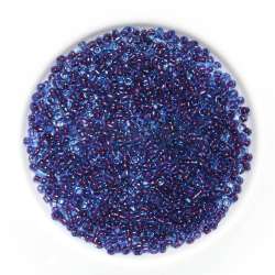 Бисер сине-фиолетовый, упаковка 50г