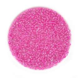Бисер розово-малиновый прокрашенный, упаковка 50г