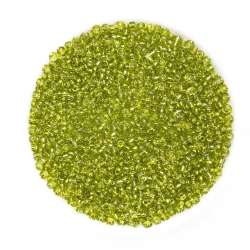 Бисер зеленый с желтым оттенком, упаковка 50г