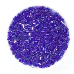 Бисер сиреневый радуга, упаковка 50г