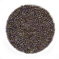 Бисер коричневый хамелеон, упаковка 50г