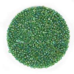 Бисер зеленый хамелеон, упаковка 50г