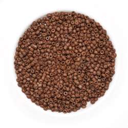 Бисер коричневый, упаковка 50г