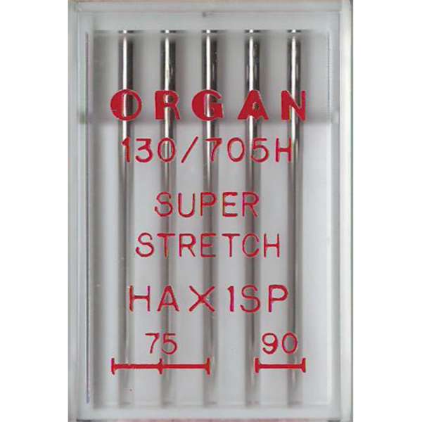 Иглы стрейч ORGAN MIX №75, №90 (набор 5 шт) для бытовых швейных машин