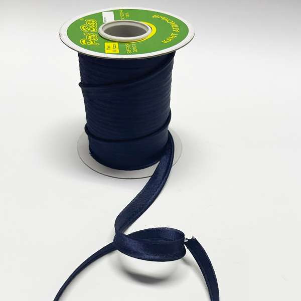 Кант атласный 11мм синий темный (170)