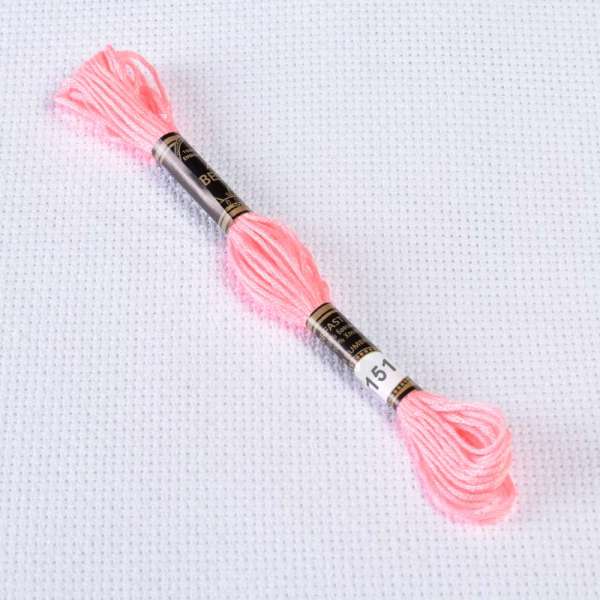 Мулине Bestex 151 8м, Пыльная роза, очень светлый