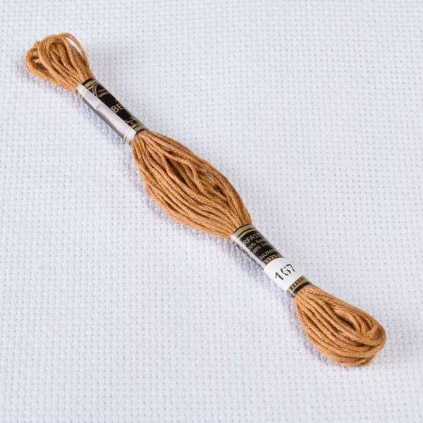 Мулине Bestex 167 8м, Желтовато-бежевый, очень тёмный