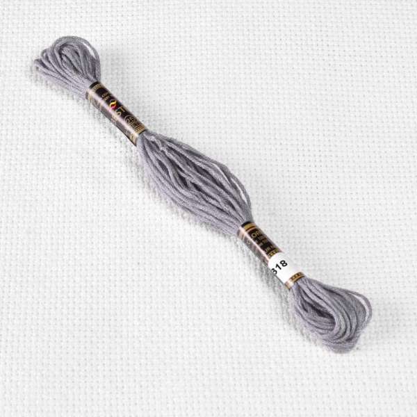 Мулине Bestex 318 8м, Стальной,  светлый