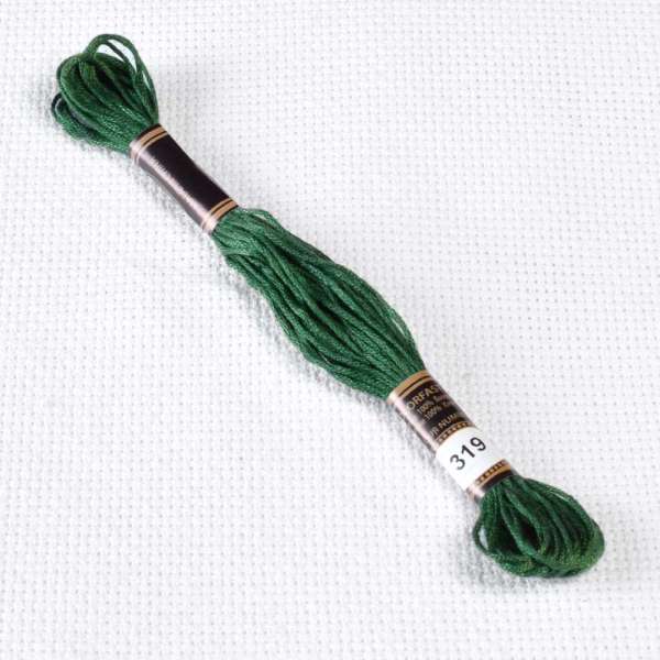 Мулине Bestex 319 8м, Фисташково-зеленый, очень тёмный