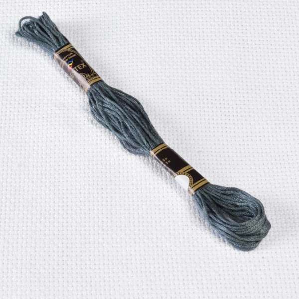 Мулине Bestex 413 8м, Оловянно-серый, тёмный