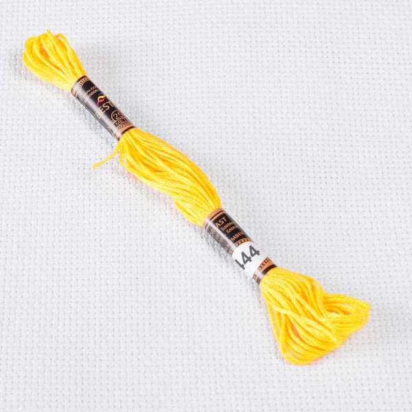 Мулине Bestex 444 8м, Лимонный, тёмный