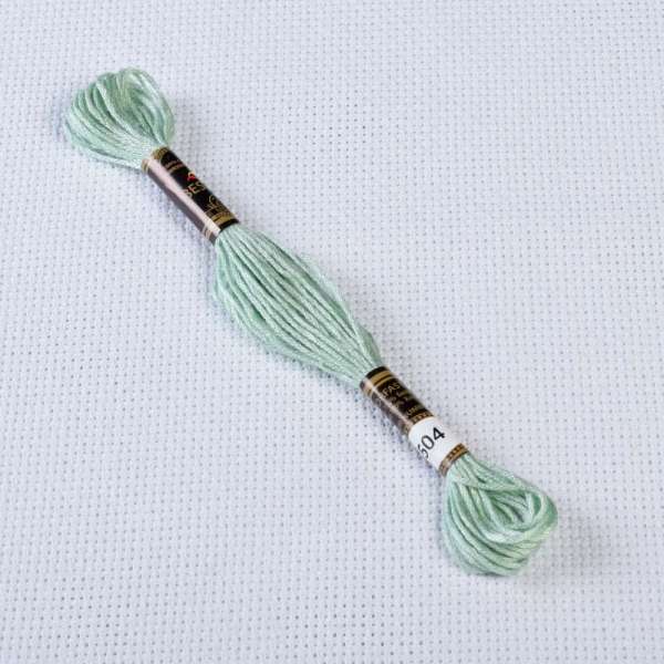 Мулине Bestex 504 8м, Сине-зеленый, очень светлый