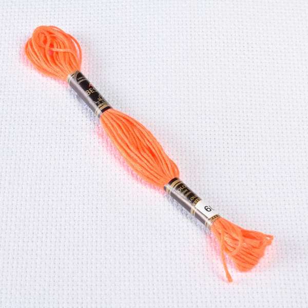 Мулине Bestex 608 8м, Ярко оранжевый