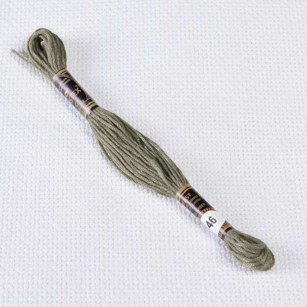 Мулине Bestex 646 8м, Боброво-серый, тёмный