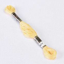 Мулине Bestex 677 8м, Старого золота, очень светлый