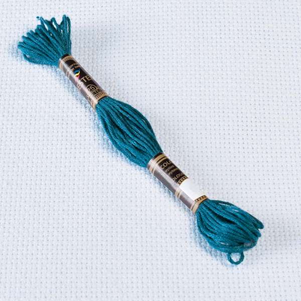 Мулине Bestex 803 8м, Переливчатый синий, тёмный