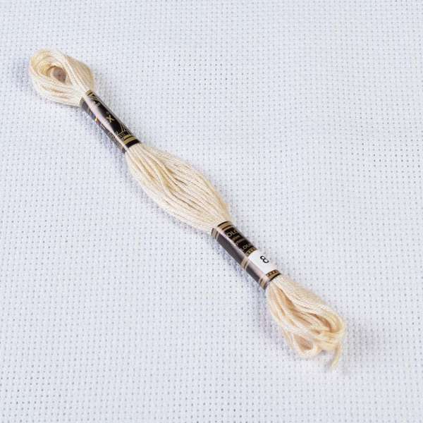 Мулине Bestex 822 8м, Бежево-серый, светлый