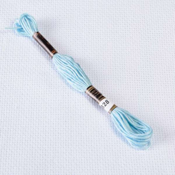 Мулине Bestex 828 8м, Синий, ультра светлый