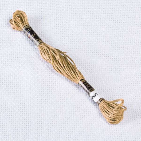 Мулине Bestex 3045 8м, Желтовато-бежевый, тёмный