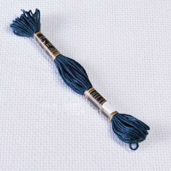 Мулине Bestex 3750 8м, Античный синий, очень тёмный