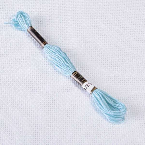 Мулине Bestex 3761 8м, Небесно голубой, светлый