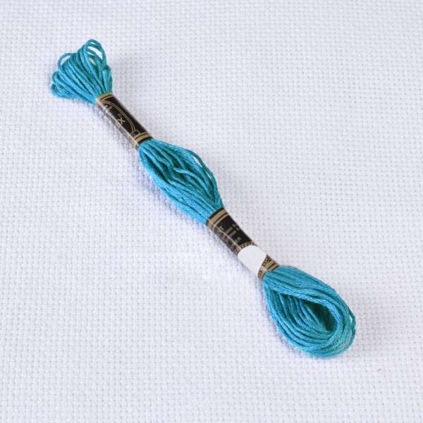 Мулине Bestex 3845 8м, Ярко-бирюзовый, средний