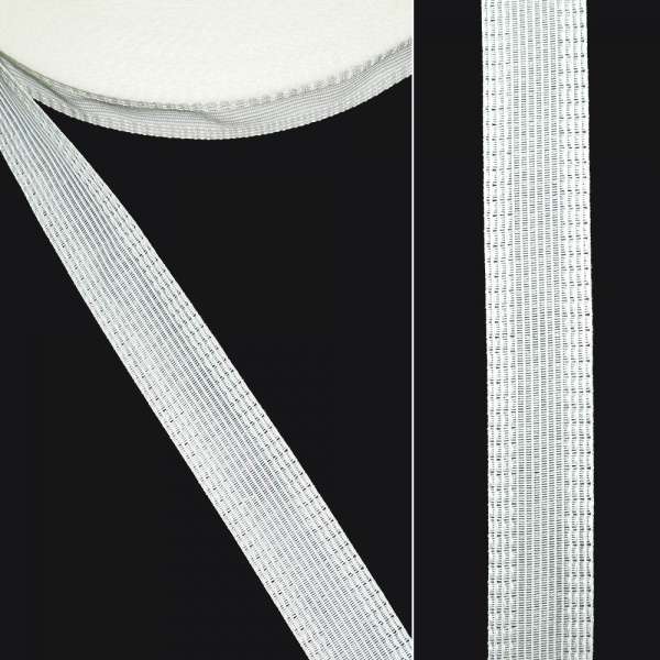 Клеевая для брюк 2,4 см белая