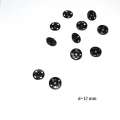 Кнопка металлическая 11мм черная