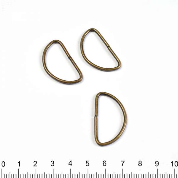 Полукольцо металл 30мм антик