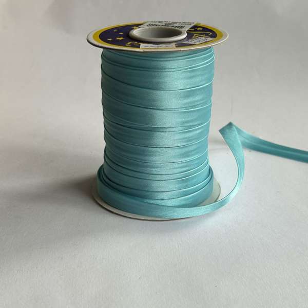 Косая бейка для опта бирюзовая светлая 8066