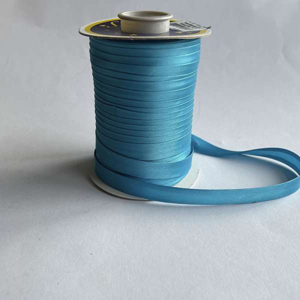 Косая бейка для опта бирюзово-голубая 8070