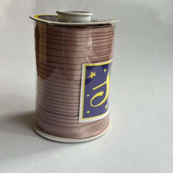 Косая бейка для опта бежево-розовая 8184