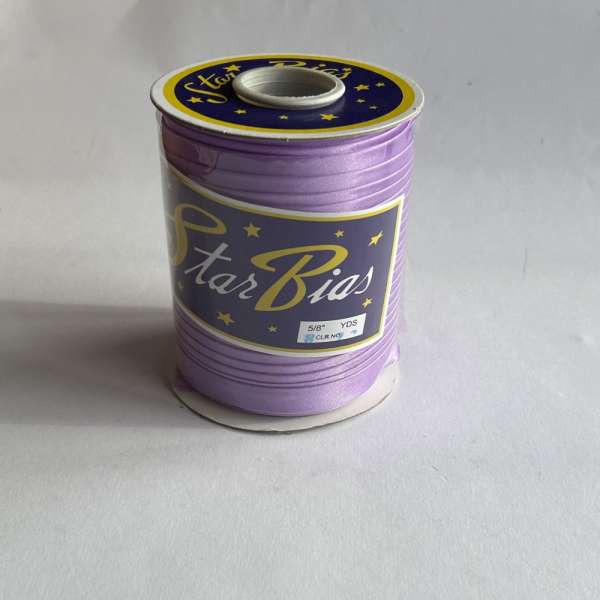 Косая бейка для опта сиреневая 8122