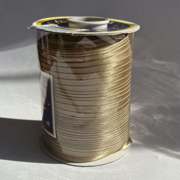 Косая бейка для опта золотисто-горчичная светлая 8172