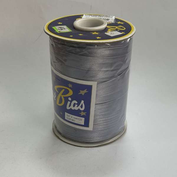 Косая бейка для опта серая светлая