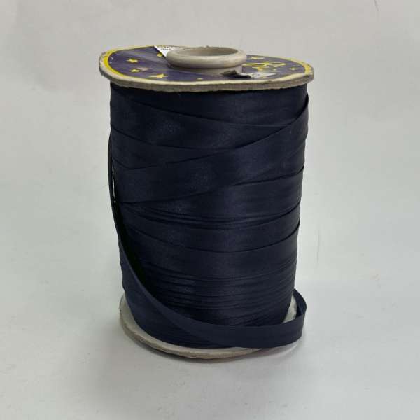 Косая бейка для опта синяя темная