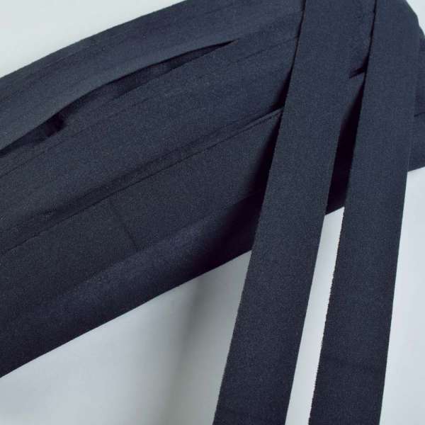 Косая бейка стрейч 20 мм синяя темная