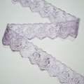 Кружево капрон 40мм сиреневое светлое