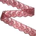 Кружево капрон 40мм бордовое