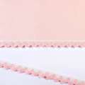 Кружево хлопок зигзаг 20мм бело-розовое