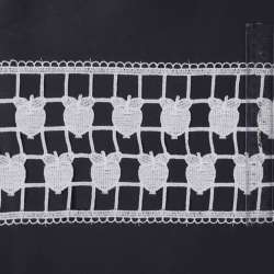 Кружево хлопок италия белое