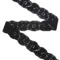 Кружево стрейч 25мм черное