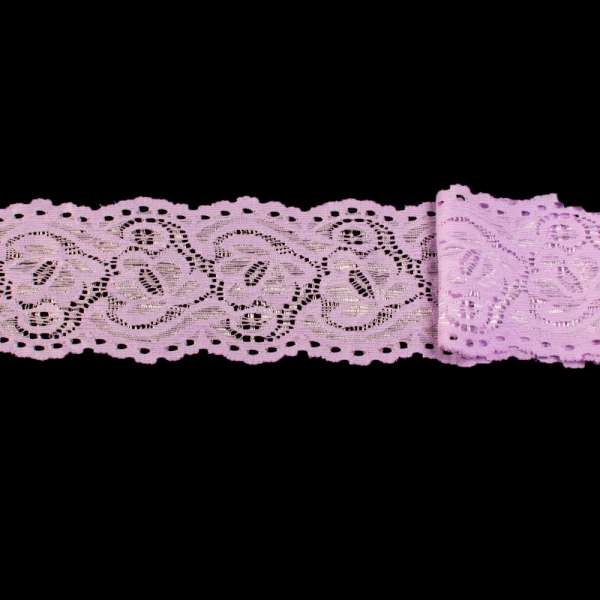 Кружево стрейч 60мм сиреневое